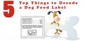 Top 5 Things to Decode a Dog Food Label - Part I