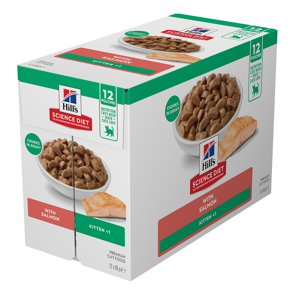 Hill's Science Diet Kitten Up to 1 Year with Salmon Wet Cat Food 85gm