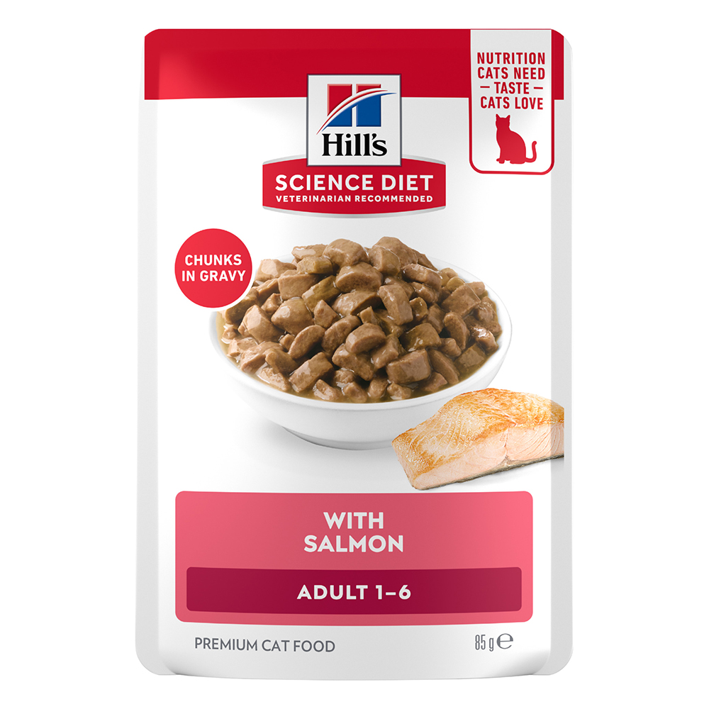 Hill's Science Diet Adult 1-6 with Salmon Wet Cat Food