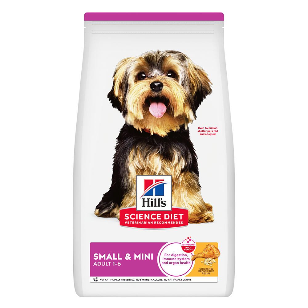 Hill's Science Diet Small & Mini Adult 1-6 Chicken & Brown Rice Recipe Dry Dog Food