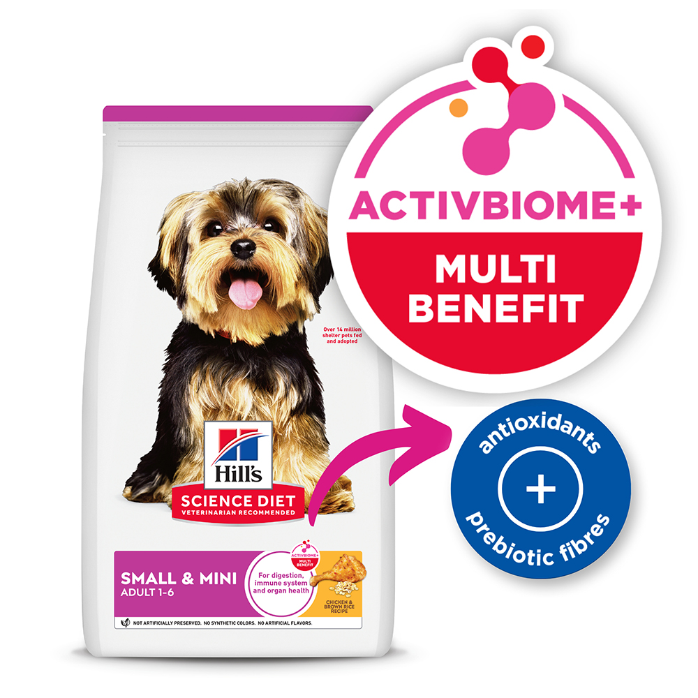 Hill's Science Diet Small & Mini Adult 1-6 Chicken & Brown Rice Recipe Dry Dog Food