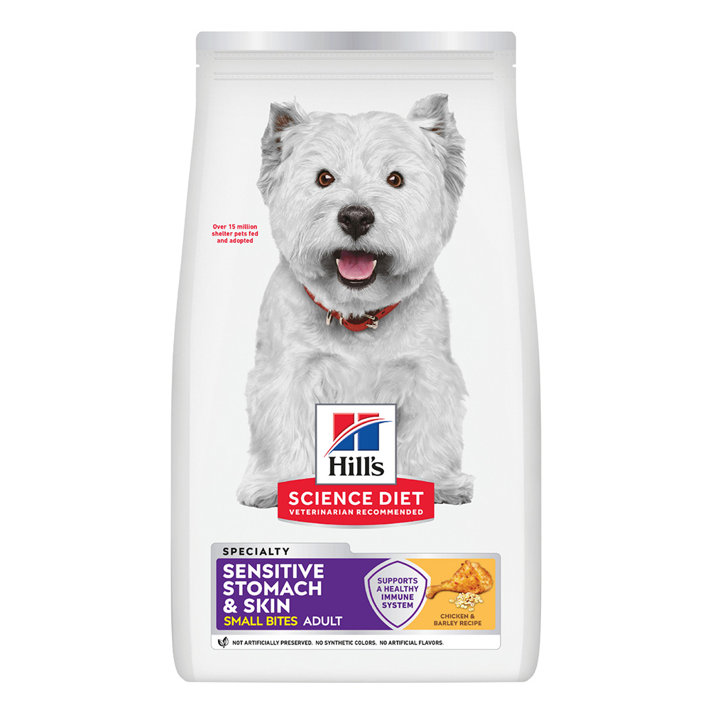 Hill's Science Diet Sensitive Stomach & Skin Small Bites Adult Chicken & Barley Recipe Dry Dog Food