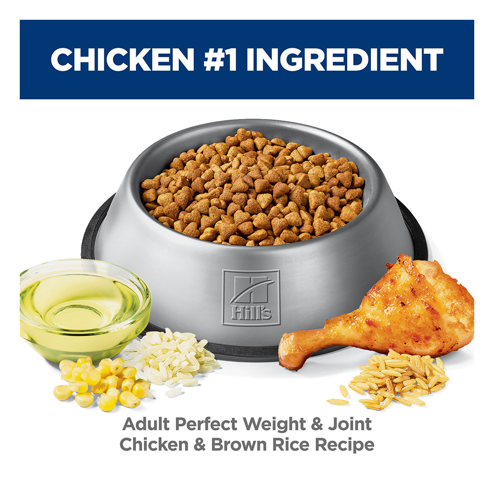 Hill's Science Diet Perfect Weight & Joint Support Adult Chicken & Brown Rice Recipe Dry Dog Food