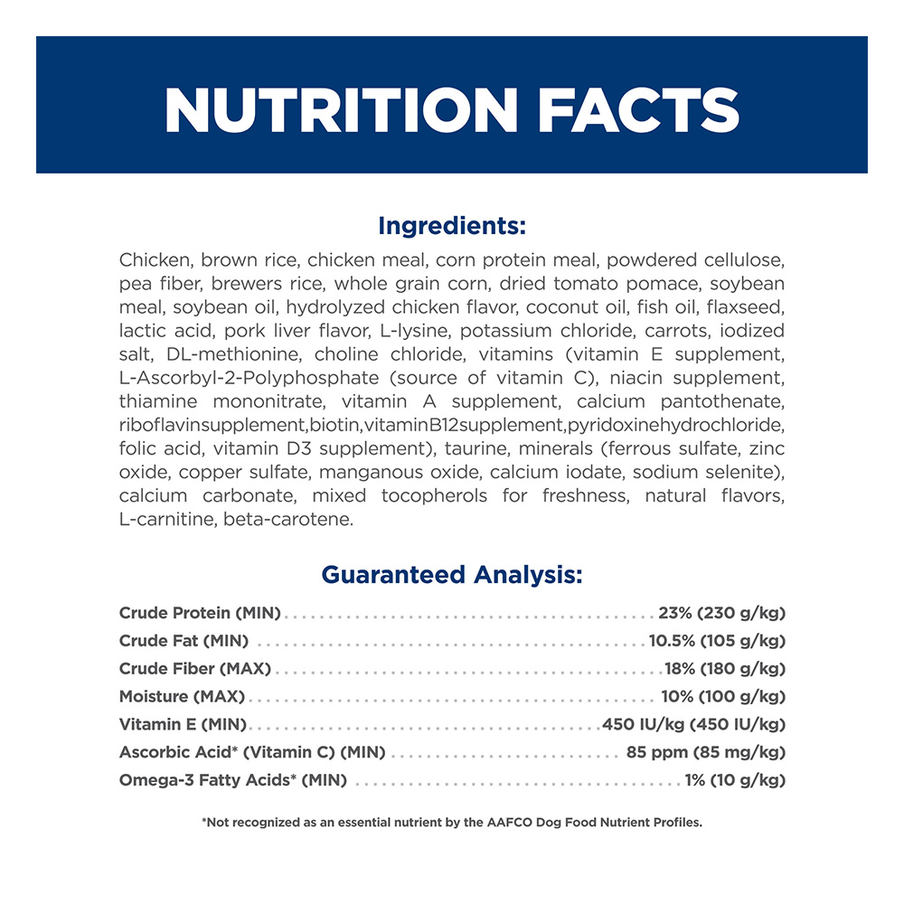 Hill's Science Diet Perfect Weight & Joint Support Adult Chicken & Brown Rice Recipe Dry Dog Food