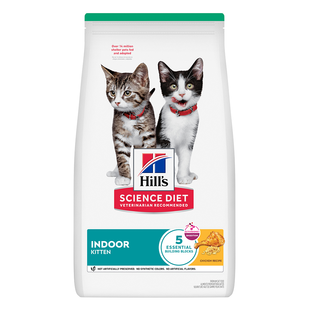 Hill's Science Diet Indoor Kitten Chicken Recipe Dry Cat Food  1.58 Kg