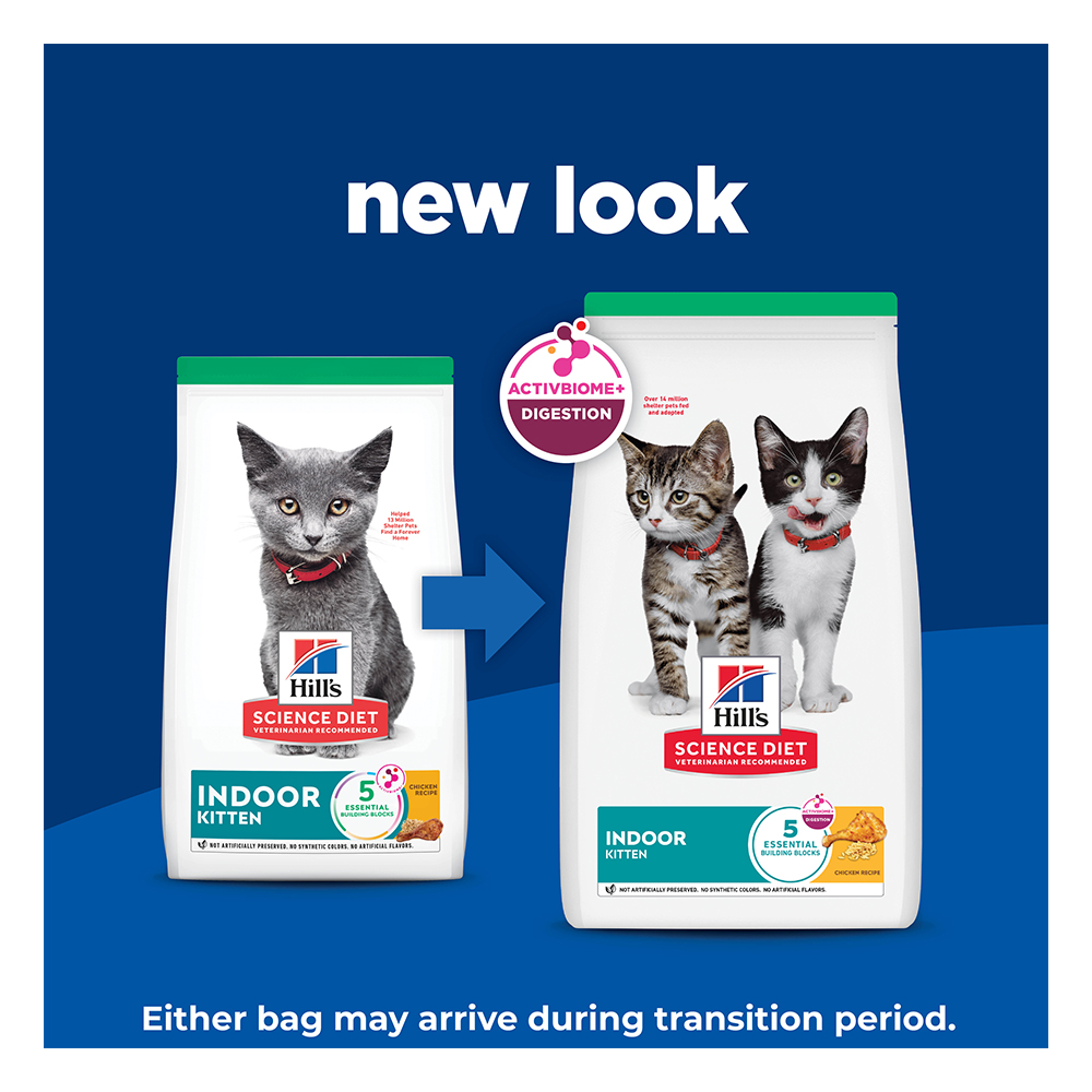 Hill's Science Diet Indoor Kitten Chicken Recipe Dry Cat Food