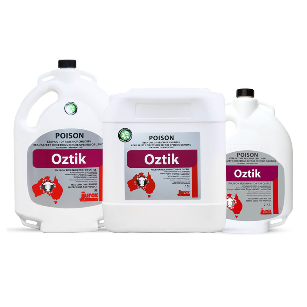 Oztik Pour-On Tick Inhibitor for Cattles for Farm Animals