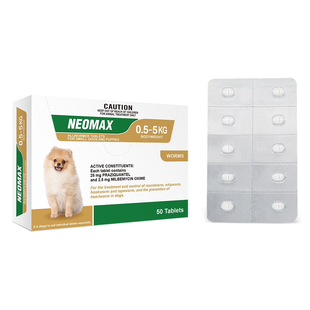Neomax Allwormer Tablets For Small Dogs 0.5 To 5 Kg
