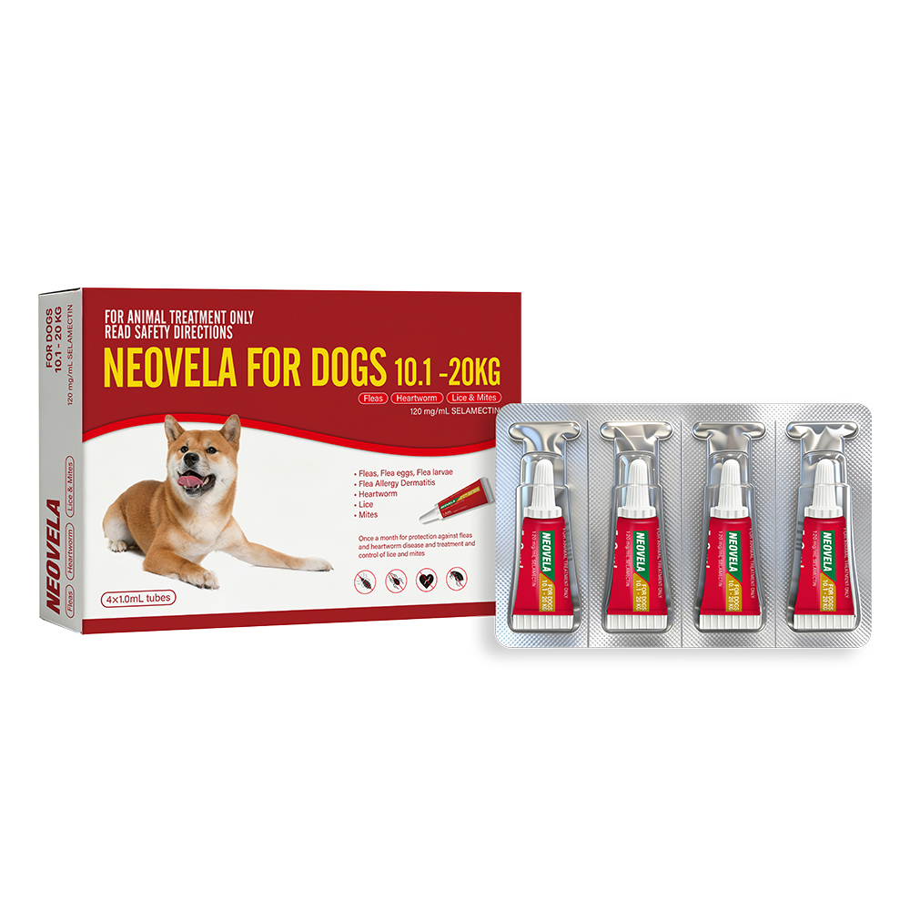 Neovela (Selamectin) Flea and Worming For Dogs 10 - 20 Kg Red