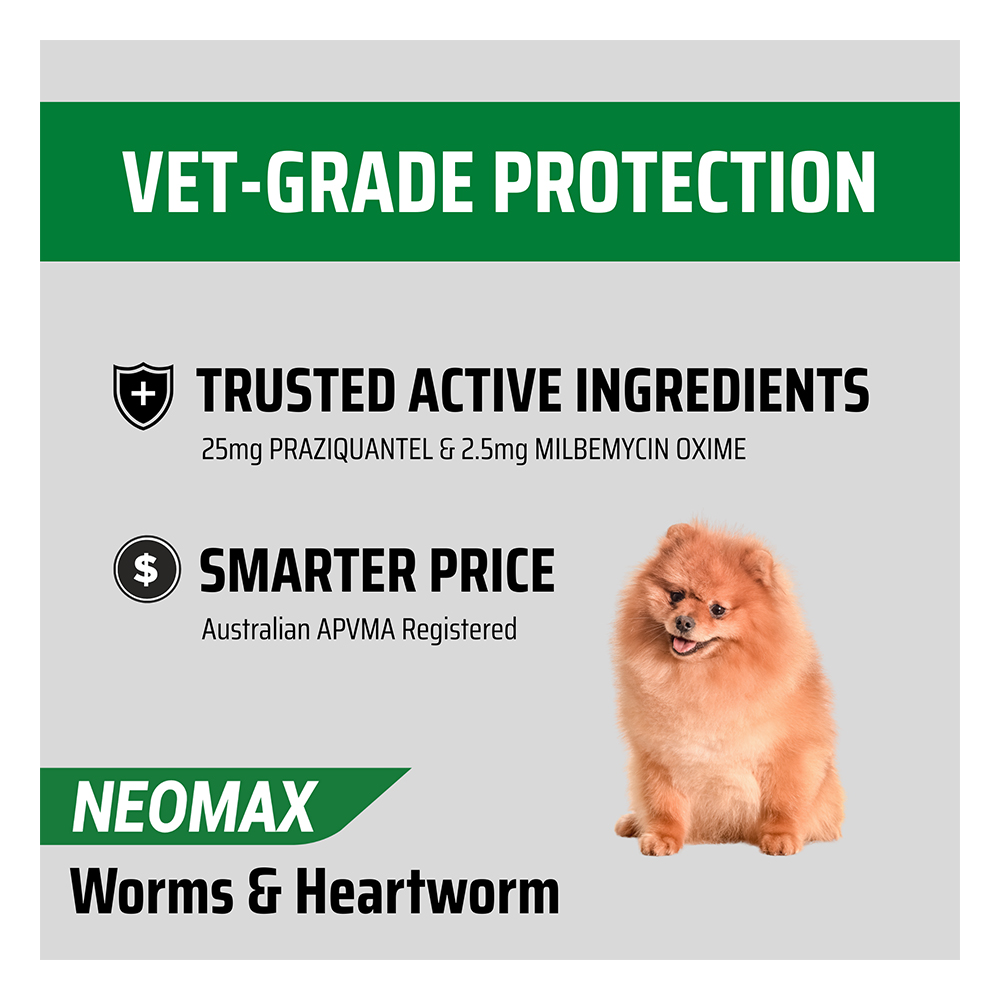 Neomax Allwormer Tablets For Small Dogs 0.5 To 5 Kg