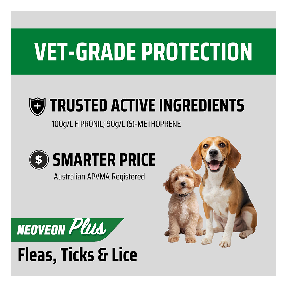 Neoveon Plus Flea and Tick For Medium Dogs 10 to 20kg Blue