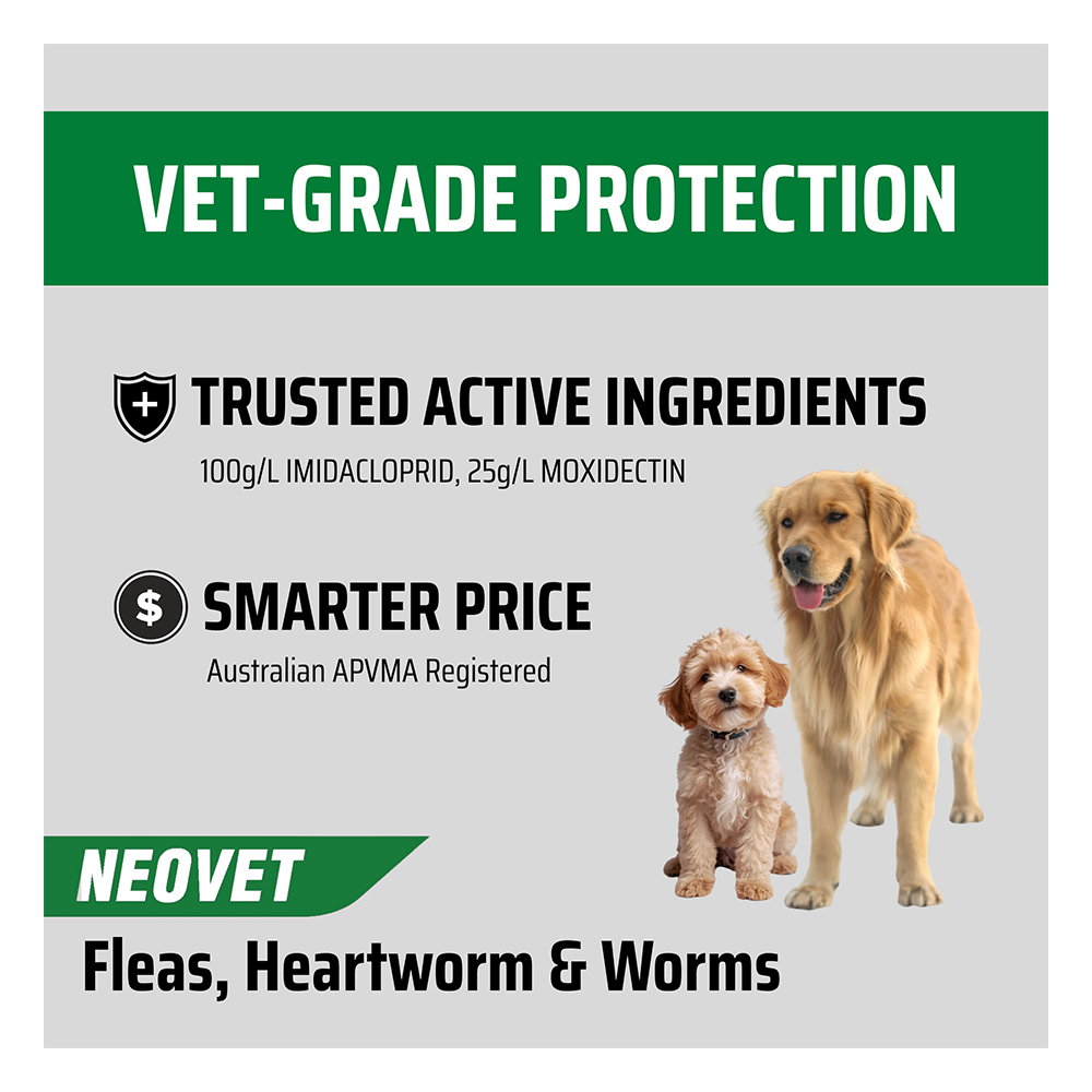 Neovet Flea and Worming For Medium Dogs 4 to 10kg Aqua