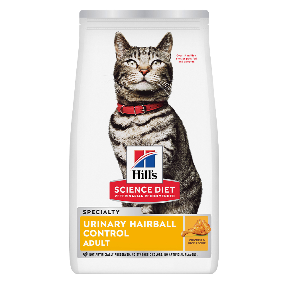 Hill's Science Diet Urinary Hairball Control Adult Chicken Recipe Dry Cat Food