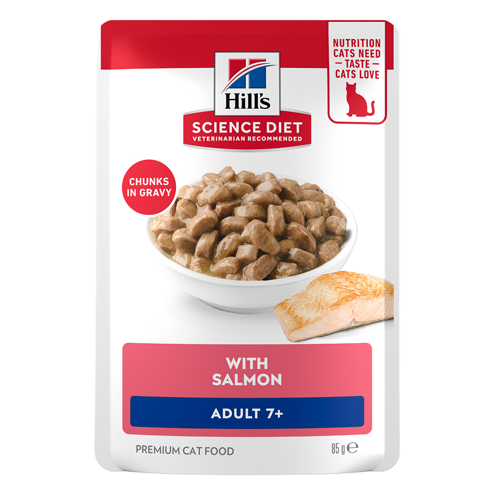 Hill's Science Diet Adult 7+ with Salmon Wet Cat Food