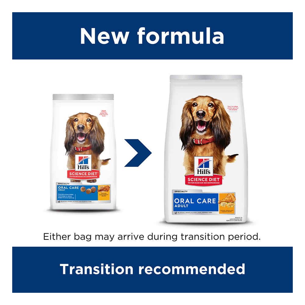 Hill's Science Diet Oral Care Adult Chicken, Rice & Barley Recipe Dry Dog Food