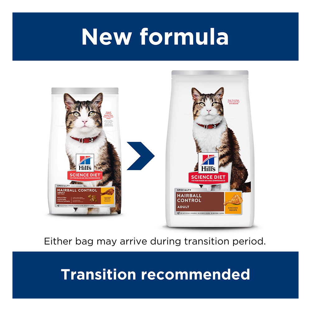 Hill's Science Diet Hairball Control Adult Chicken Recipe Dry Cat Food