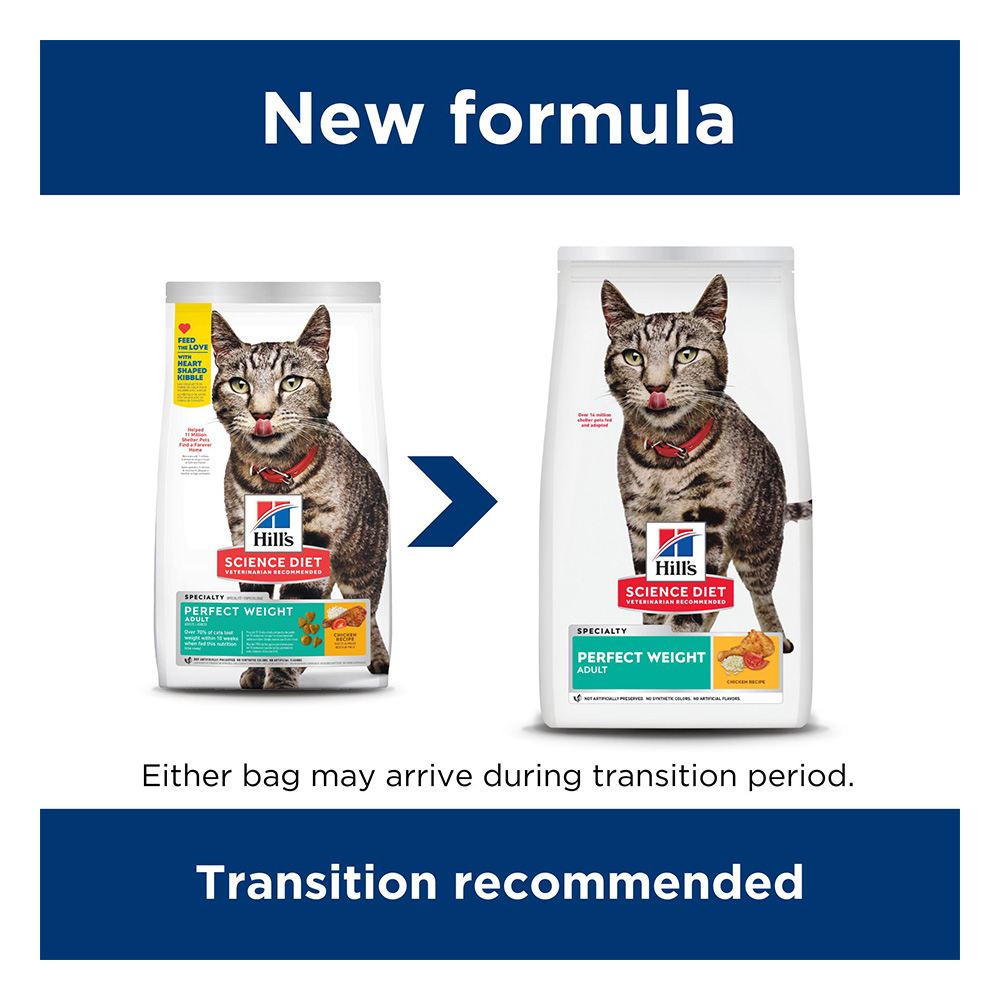 Hill's Science Diet Perfect Weight Adult Chicken Recipe Dry Cat Food