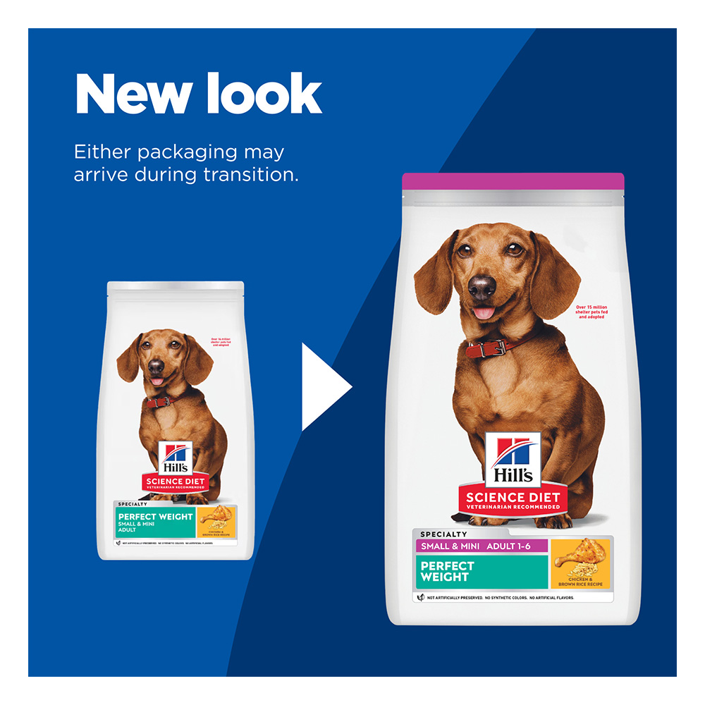 Hill's Science Diet Perfect Weight Small & Mini Adult Chicken Recipe Dry Dog Food