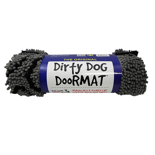 Dog Gone Smart Dirty Dog Doormat Misty Grey Medium