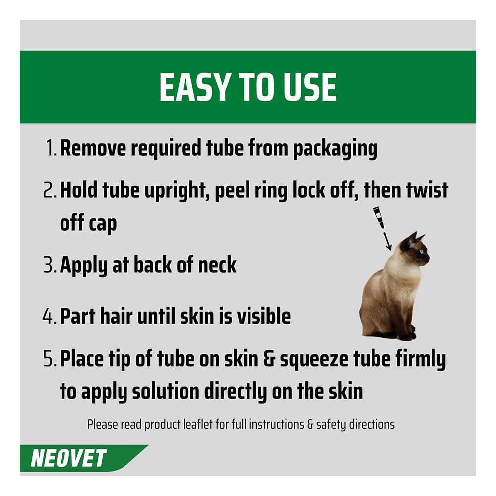 Neovet Flea and Worming For Cats over 4kg Purple
