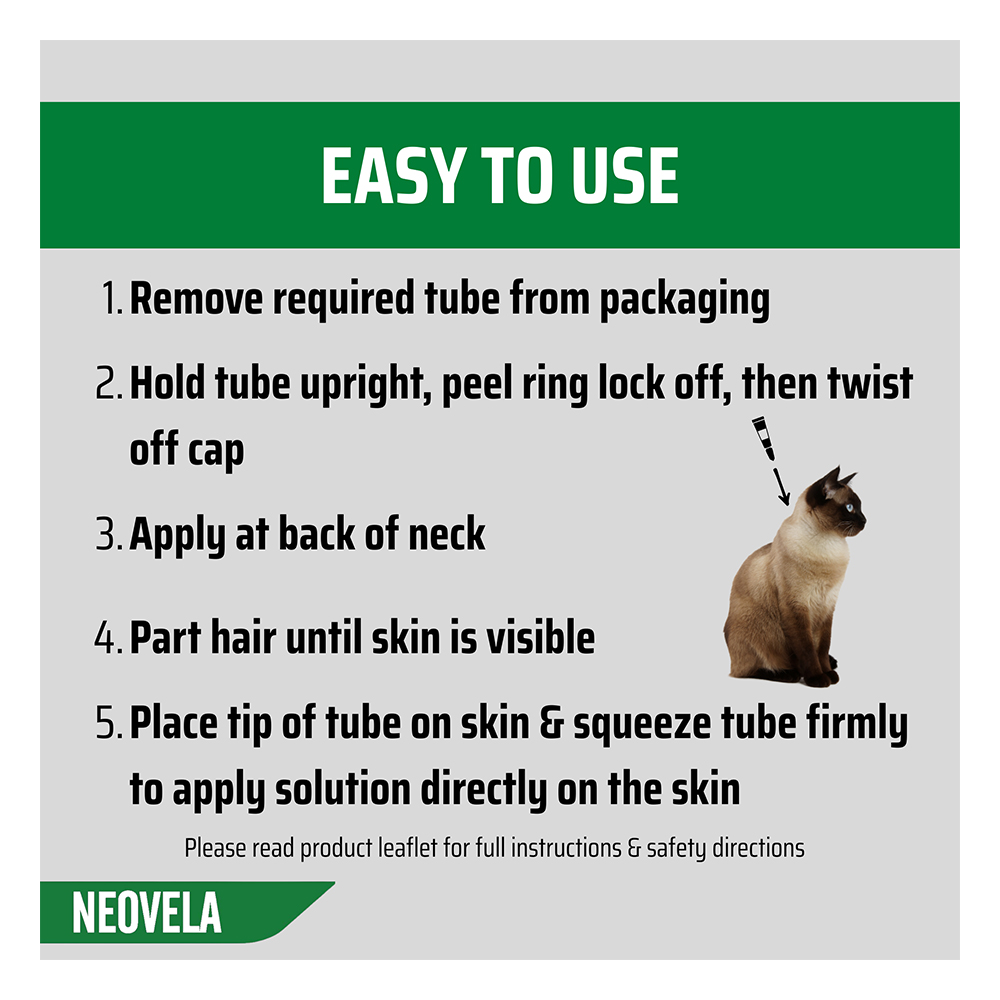 Neovela (Selamectin) Flea and Worming For Puppies and Kittens Upto 2.5 Kg Pink