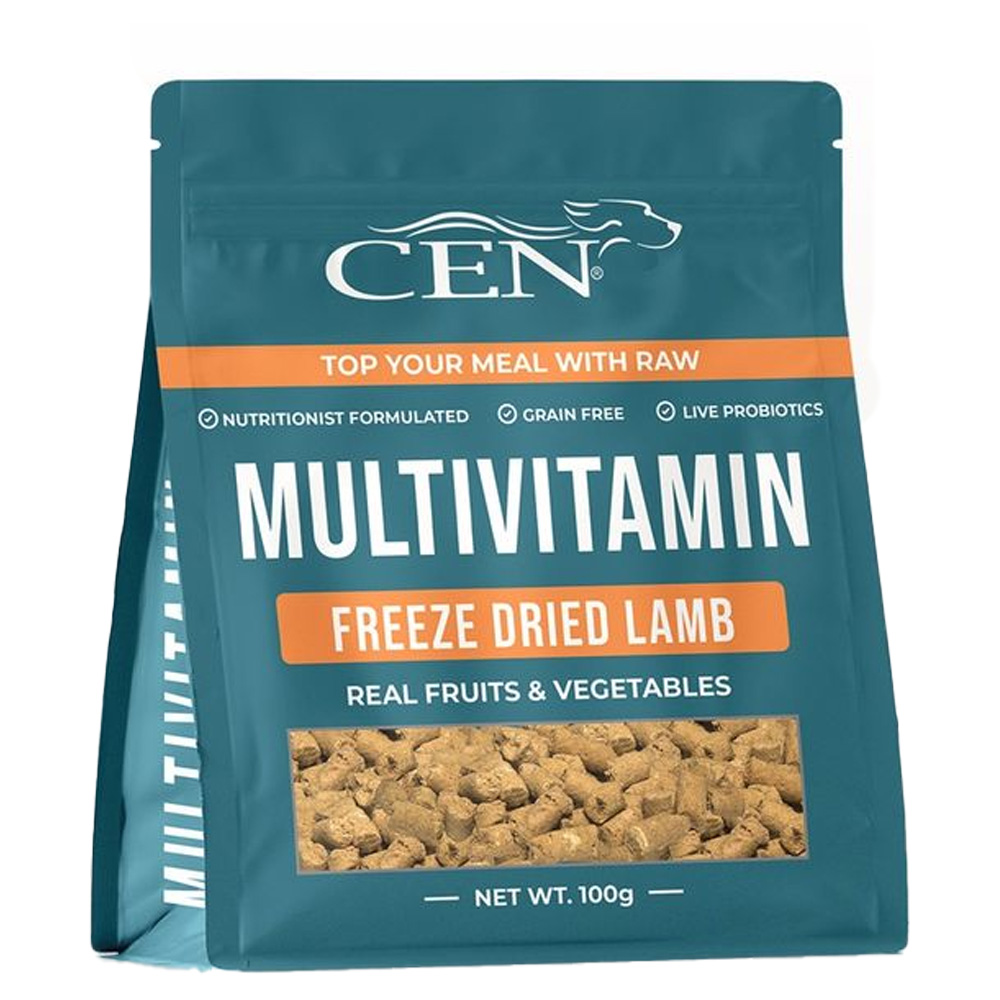 Cen Multivitamin Freeze Dried Lamb Real Fruits & Vegetables Meal Topper for Dogs