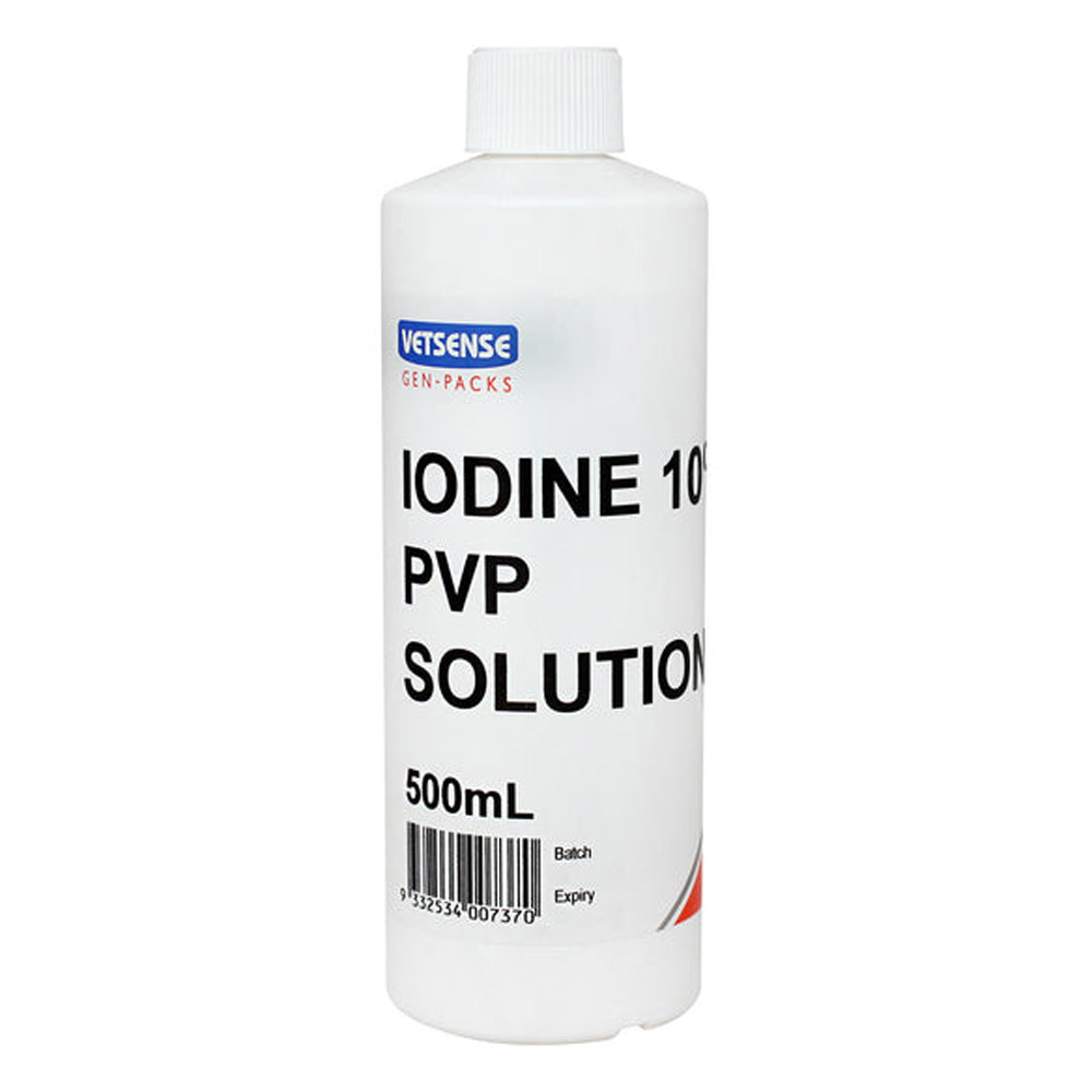 Vetsense Gen-Packs Iodine 10% PVP Solution
