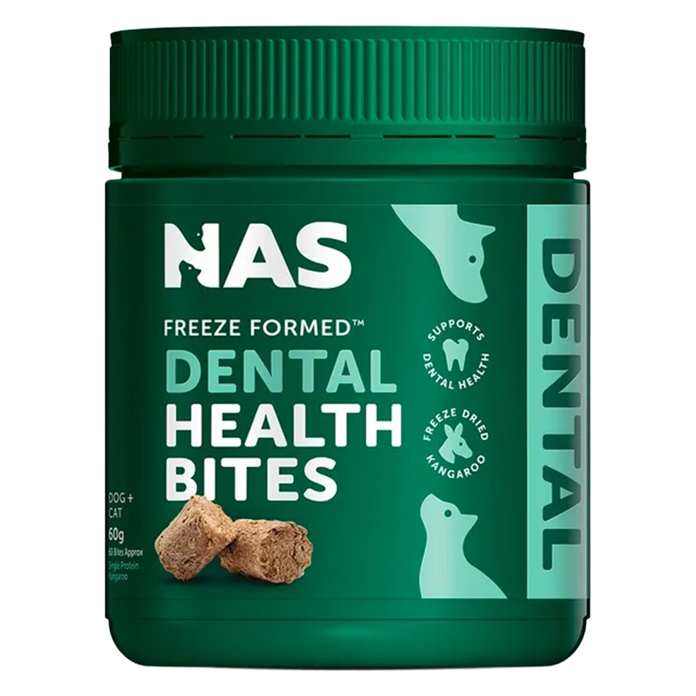 Natural Animal Solutions (NAS) Freeze Formed Dental Health Bites for Dogs and Cats