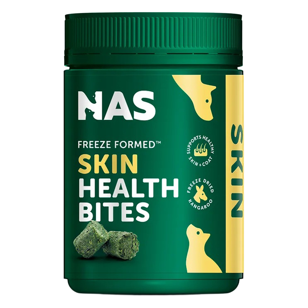 Natural Animal Solutions (NAS) Freeze Formed Skin Health Bites for Dogs and Cats