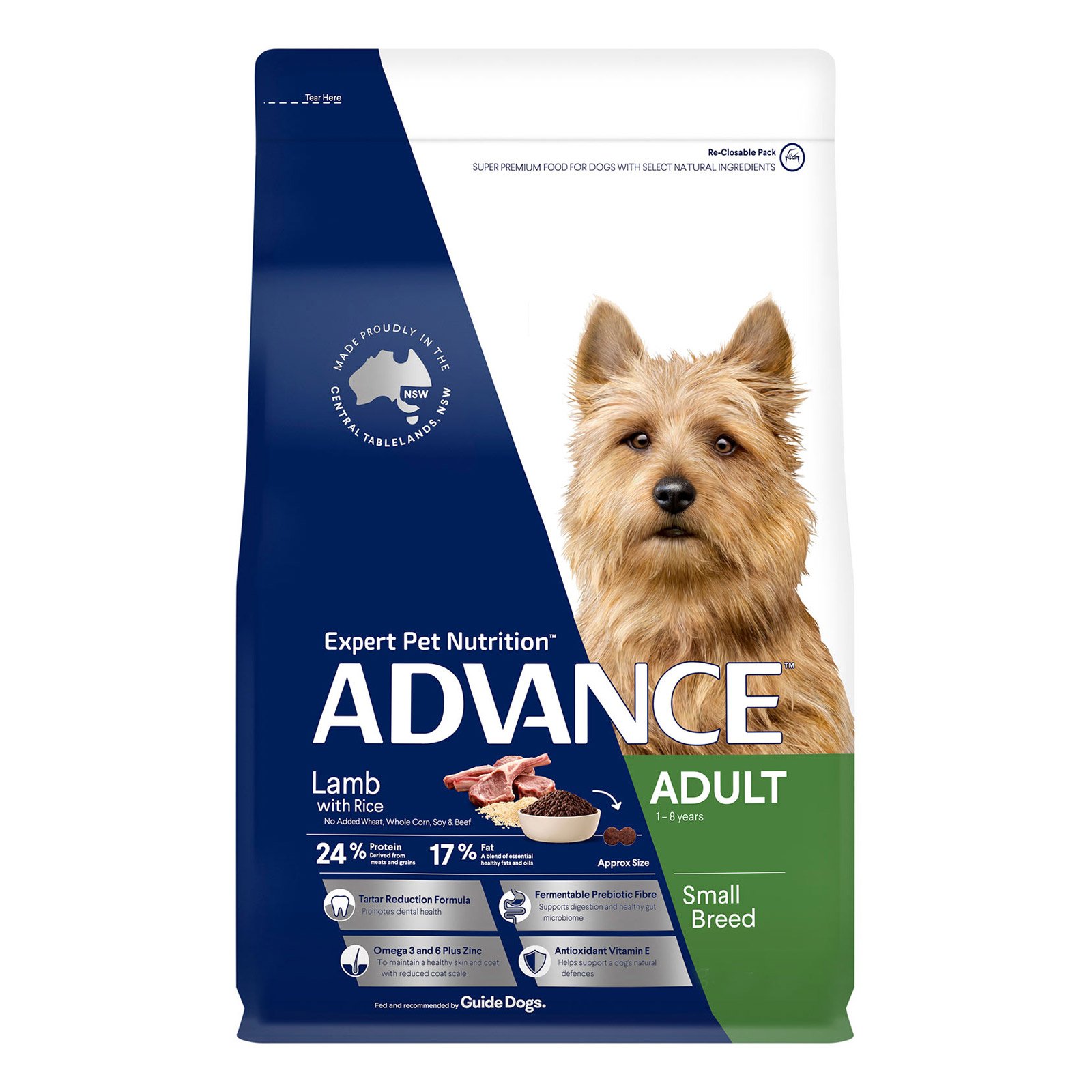 Advance Adult Small Breed Lamb with Rice Dry Dog Food