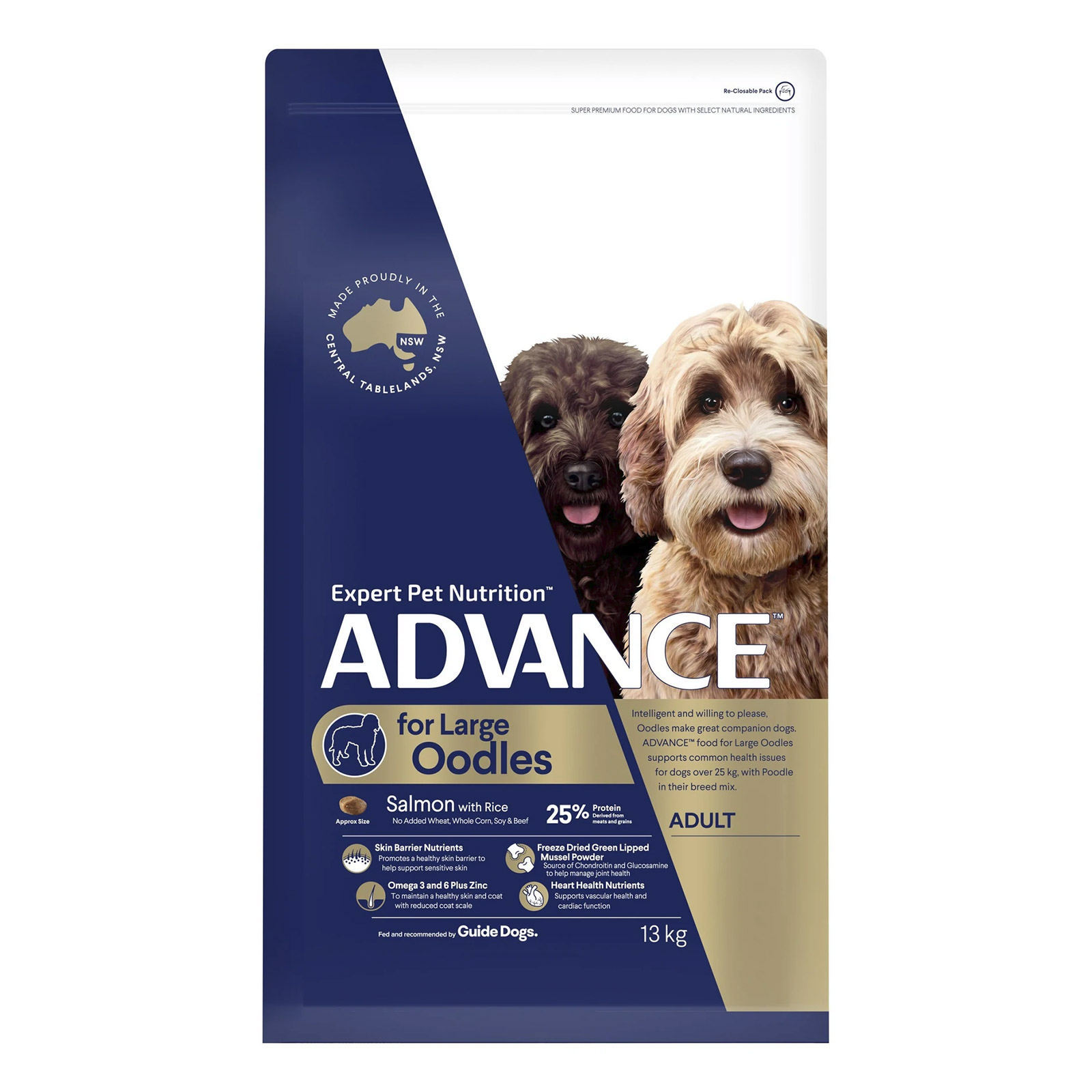 Advance Oodles Adult Large Breed Salmon with Rice Dry Dog Food