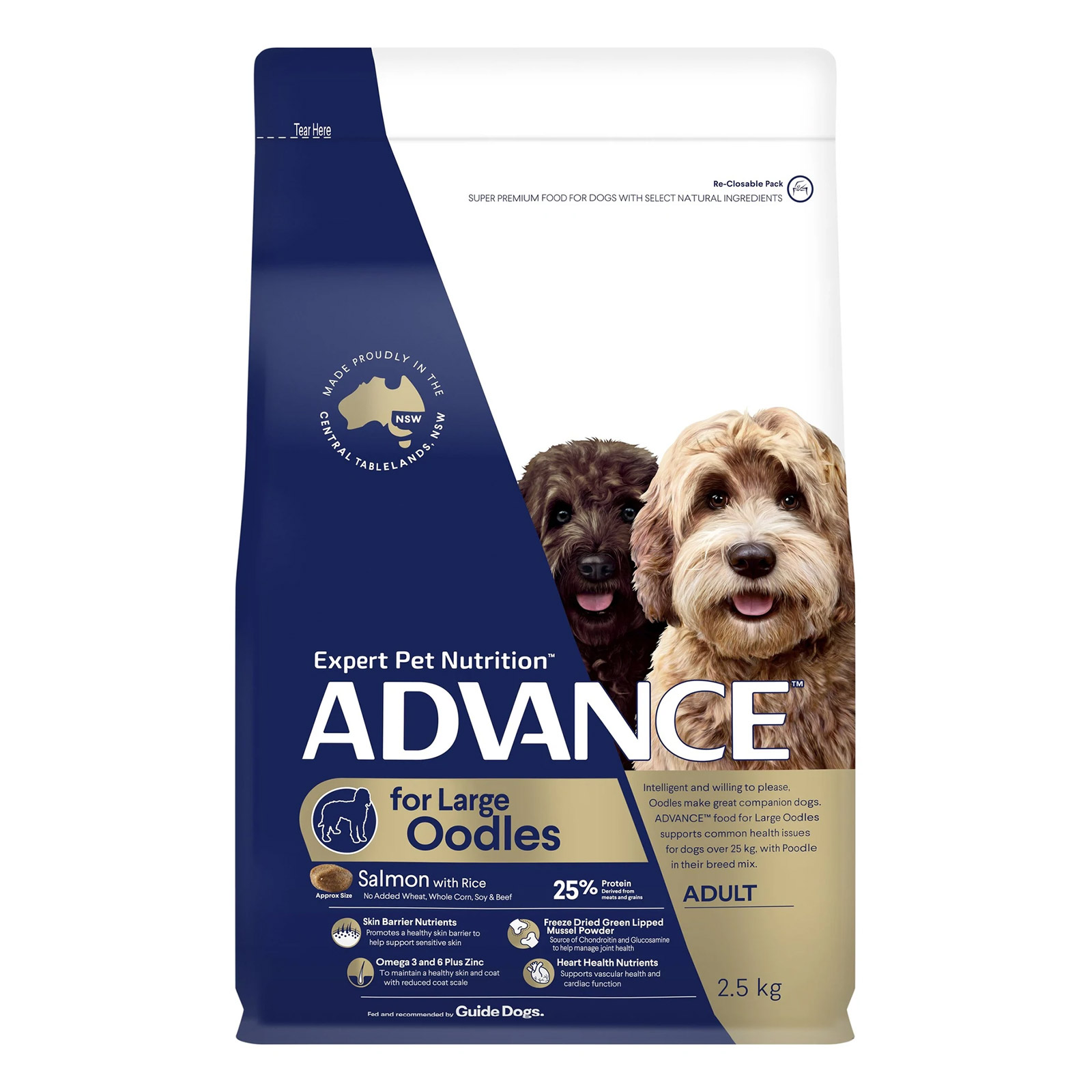 Advance Oodles Adult Large Breed Salmon with Rice Dry Dog Food