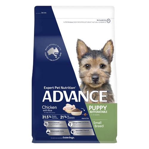 Advance Puppy Rehydratable Small Breed Chicken With Rice Dry Dog Food  8 Kg