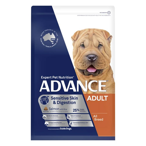 Advance Sensitive Skin & Digestion Adult All Breed Salmon with Rice Dry Dog Food