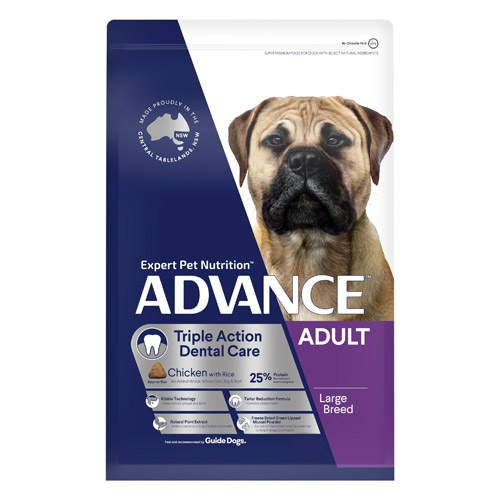 Advance Triple Action Dental Care Adult Large Breed Chicken with Rice Dry Dog Food