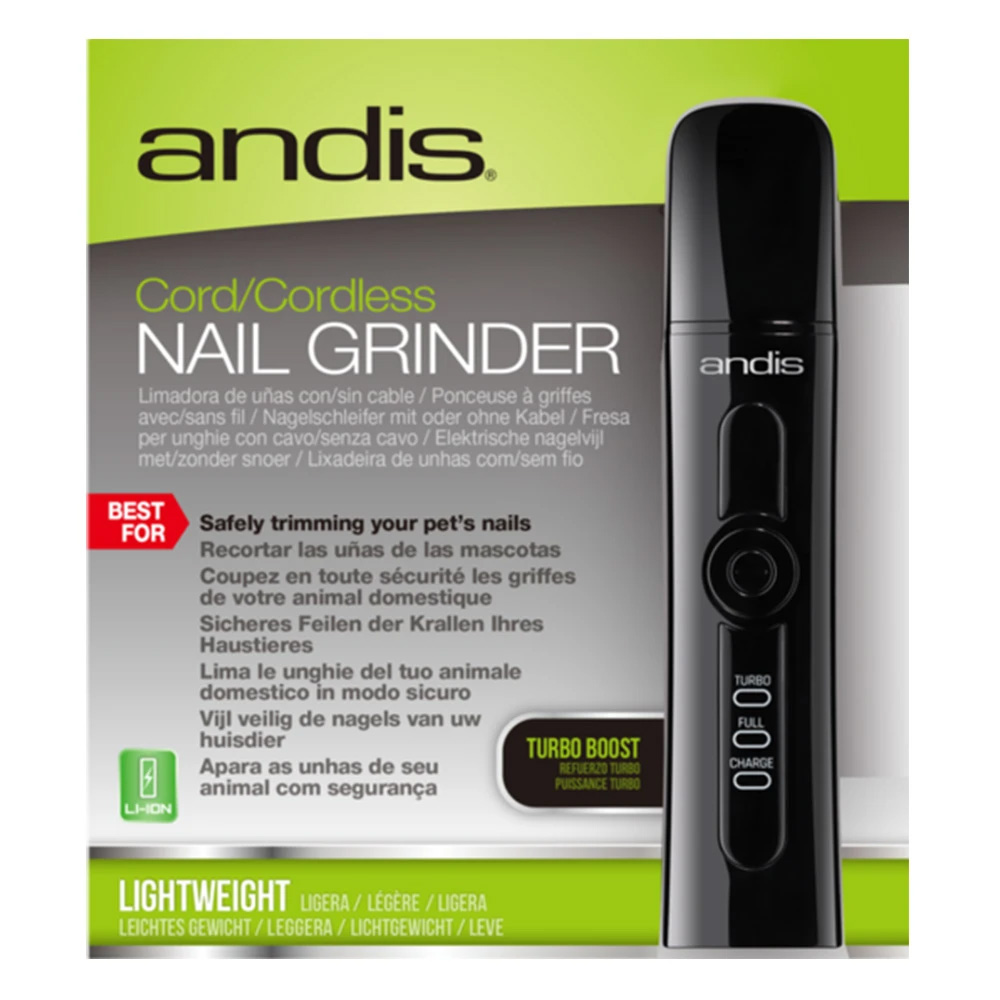 Andis Cord/Cordless Nail Grinder for Dogs and Cats for Dog Supplies