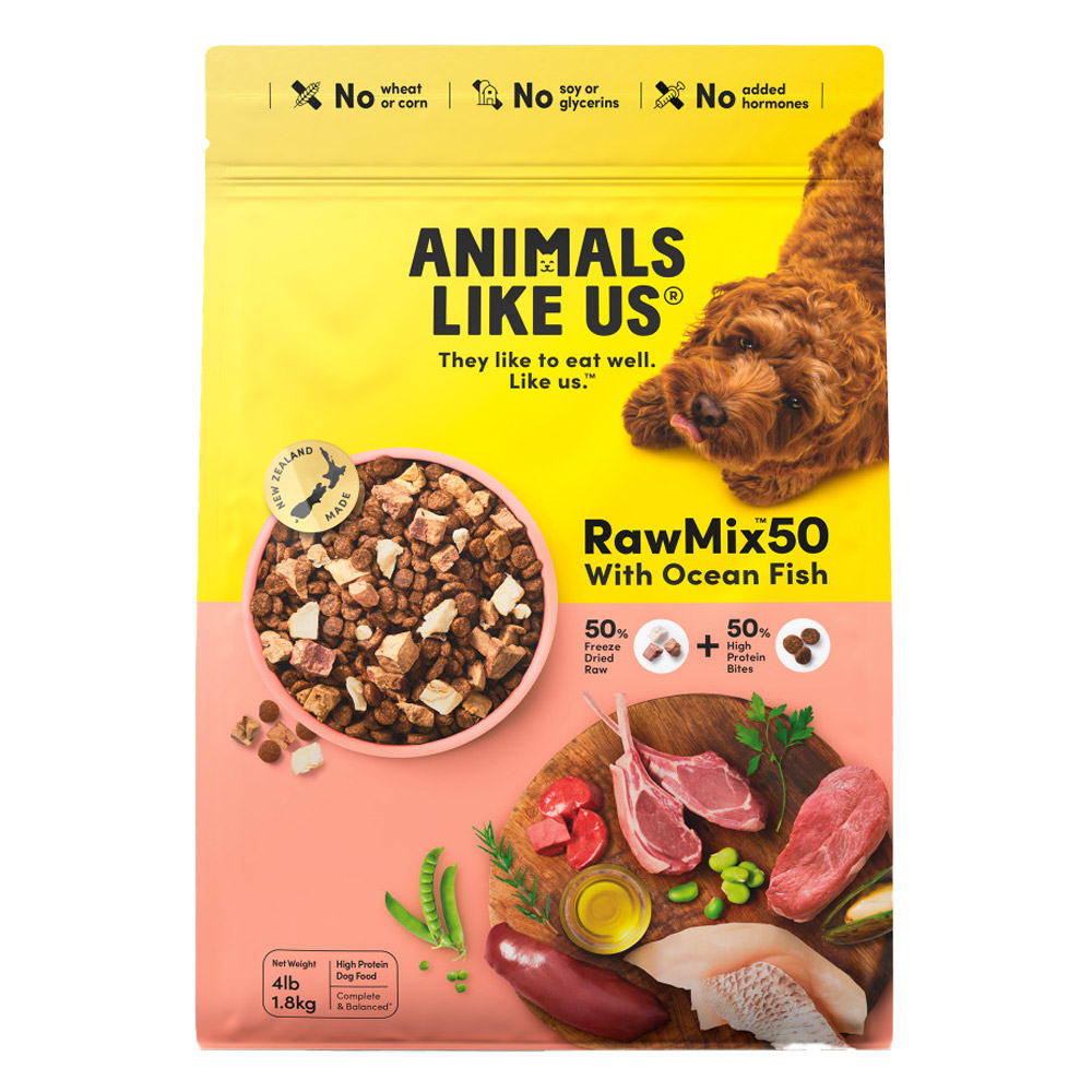 Animals Like Us RawMix50 with Ocean Fish Dry Dog Food