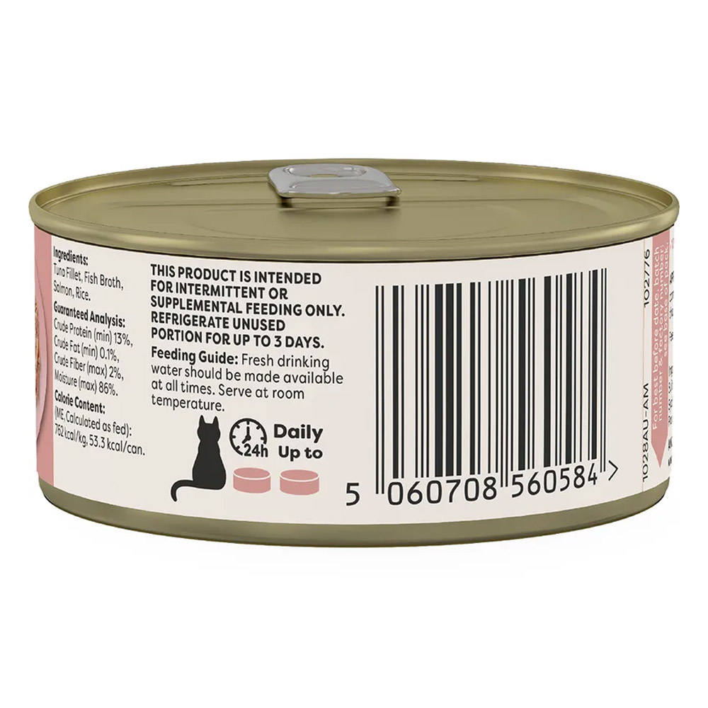 Applaws Natural Tuna Fillet with Salmon in Broth Wet Cat Food 70gm