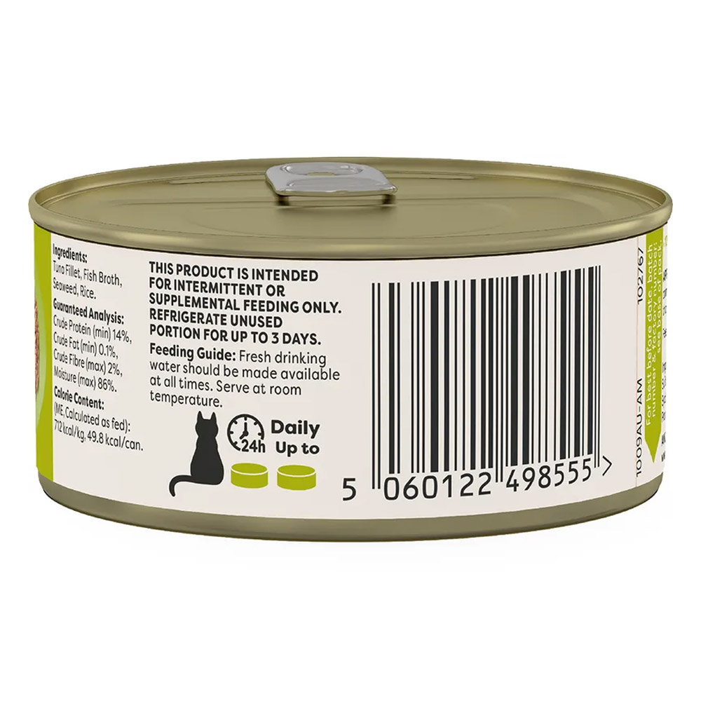 Applaws Natural Tuna Fillet with Seaweed in Broth Wet Cat Food 70gm
