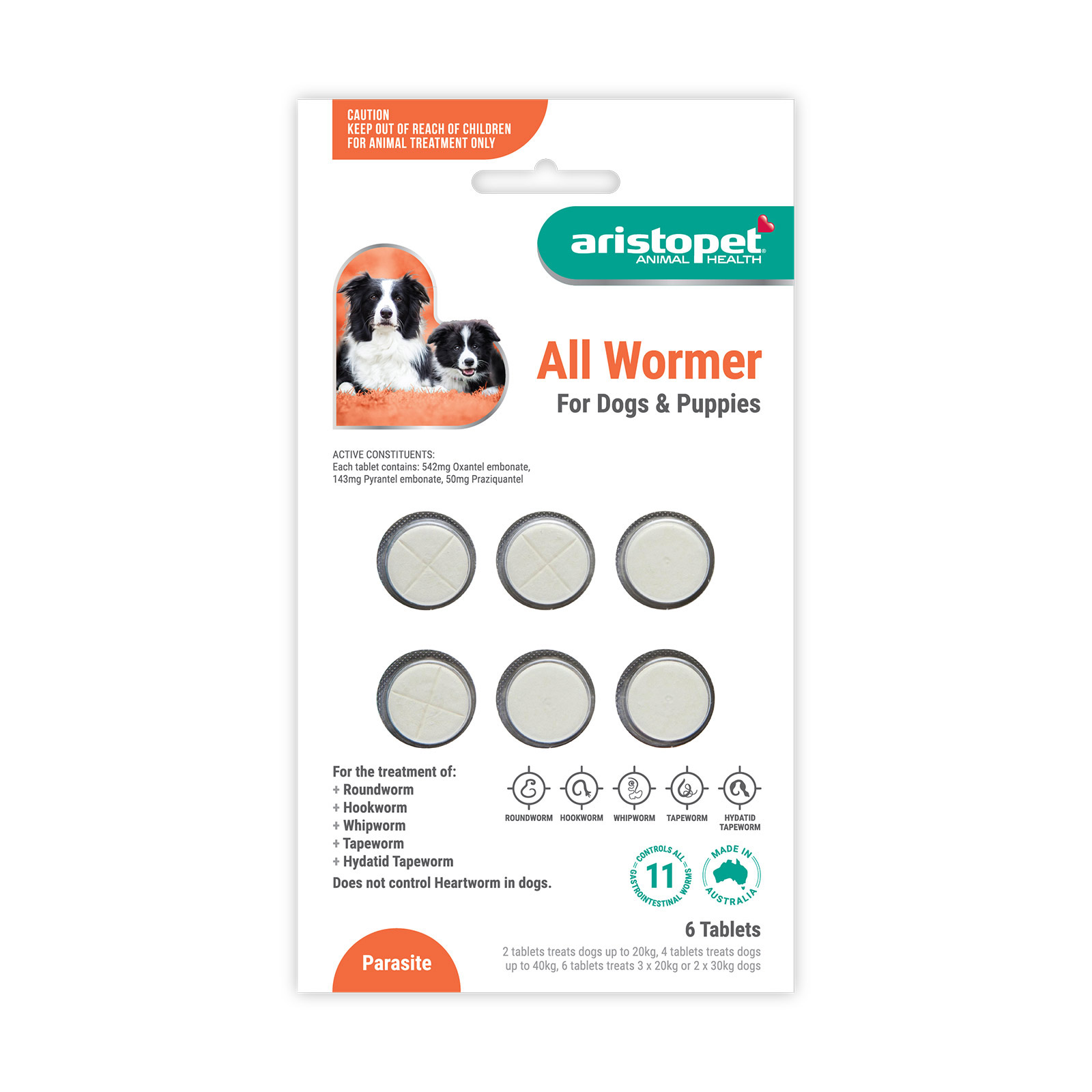 Aristopet Allwormers For Dogs/Puppies