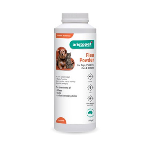 Aristopet Flea Powder for Dogs, Cats, Puppies & Kittens