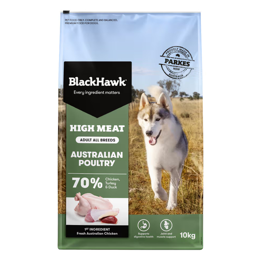 Black Hawk High Meat Adult Australian Poultry Dry Dog Food