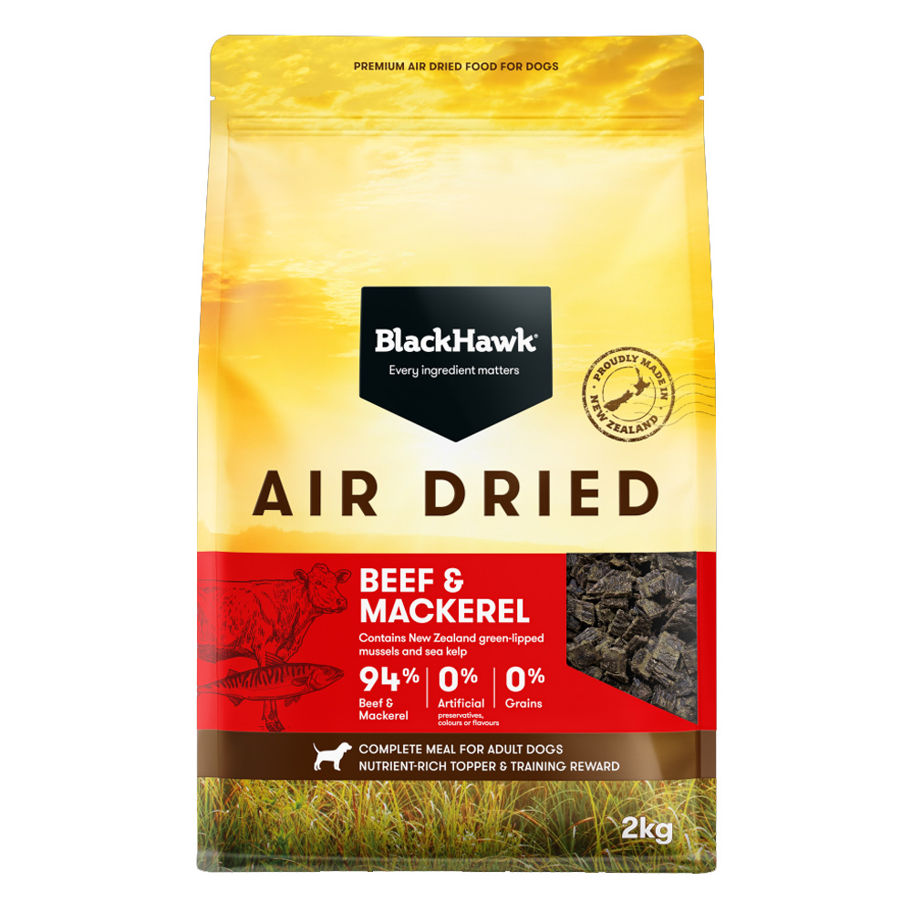 Black Hawk Air Dried Beef & Mackerel Adult Dry Dog Food