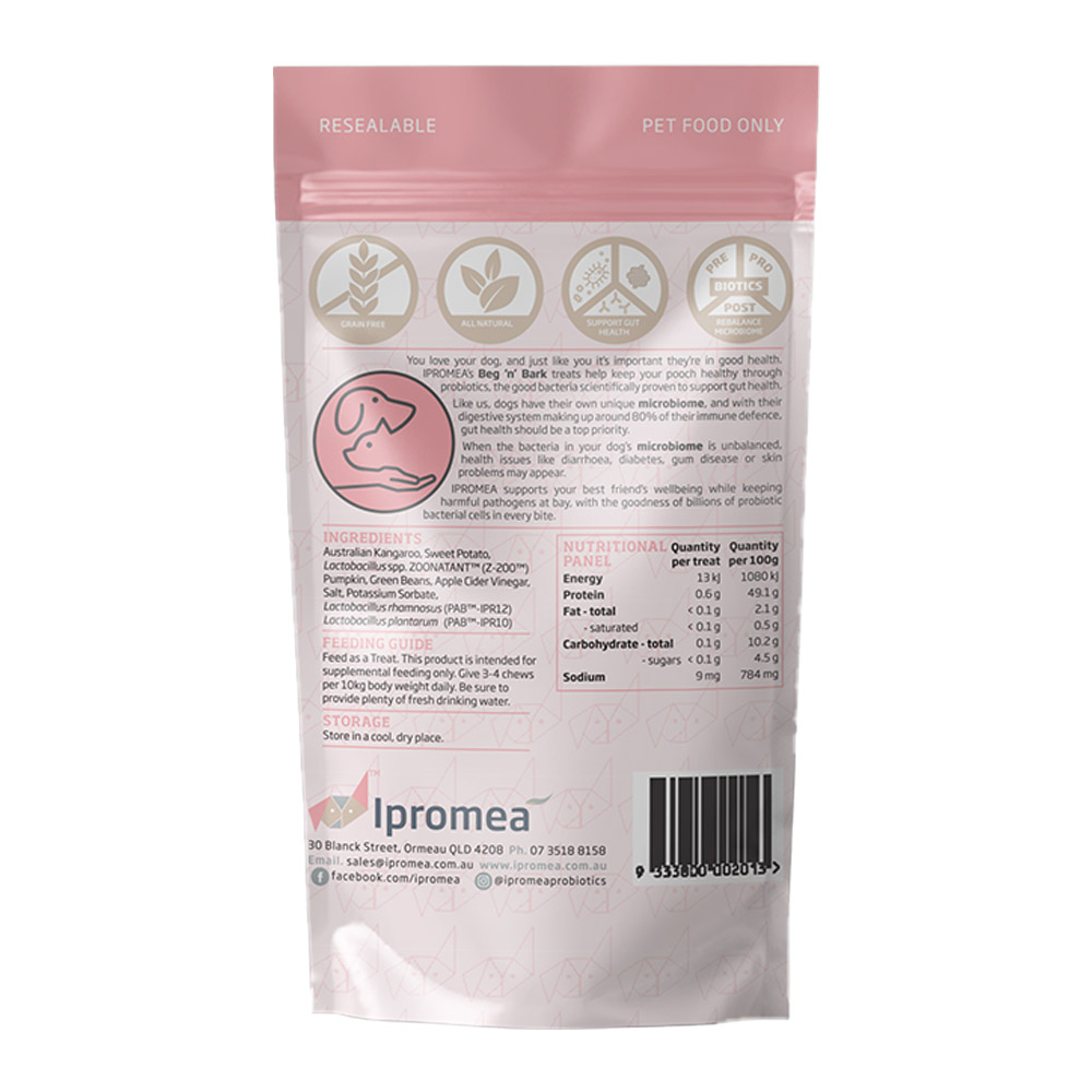 Ipromea BEG N BARK Probiotic Clean Treats for Dogs