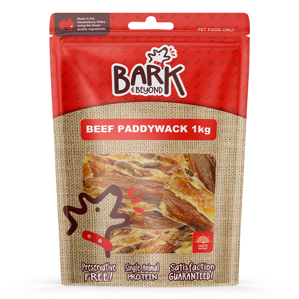 Bark & Beyond Beef Paddywack Dog Treat  1 Kg