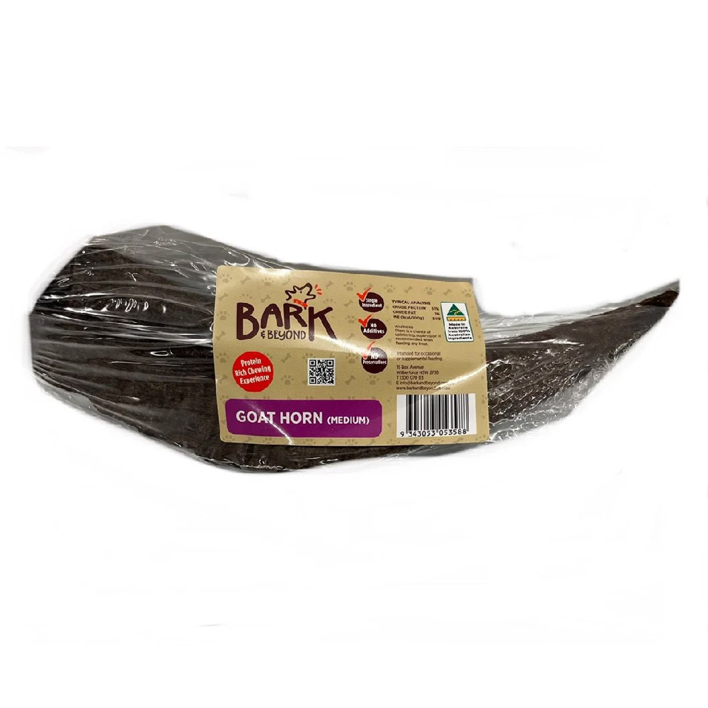Bark & Beyond Goat Horn Dog Treats  1 X Medium