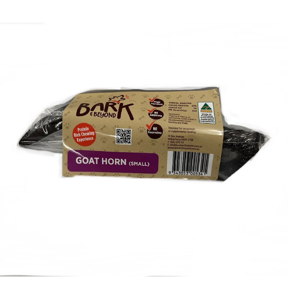 Bark & Beyond Goat Horn Dog Treats  1 X Small