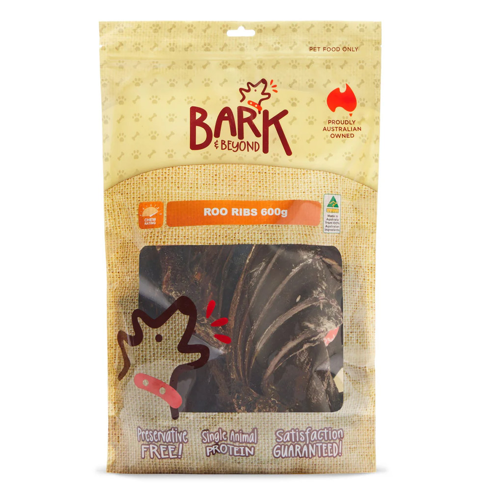 Bark & Beyond Kangaroo Rib Dog Treats  600 Gm