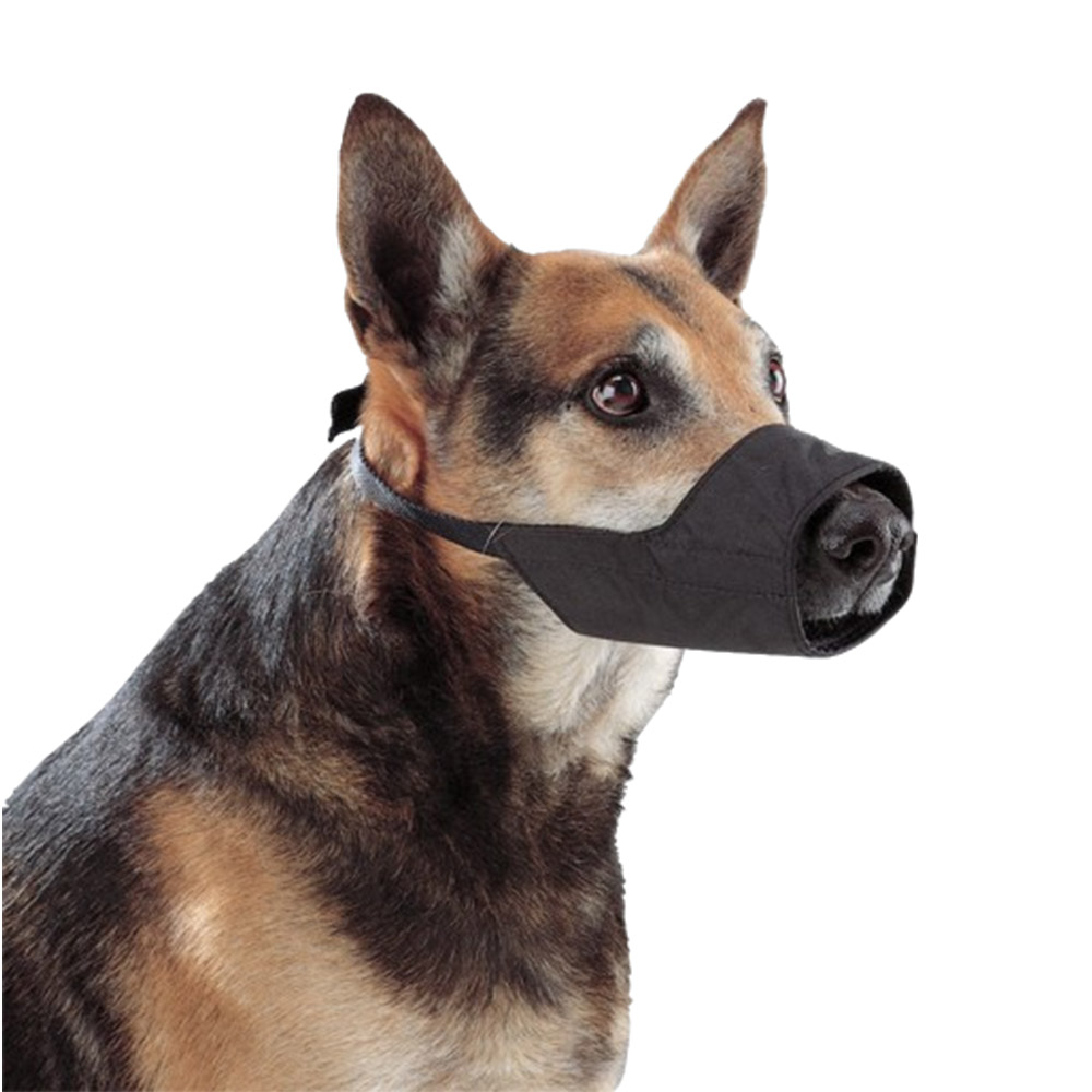 Beau Pets Adjustable Nylon Muzzle - Black for Dog Supplies