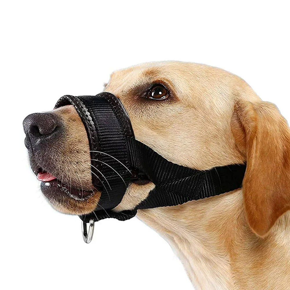 Beau Pets Adjustable Nylon Muzzle - Black Small